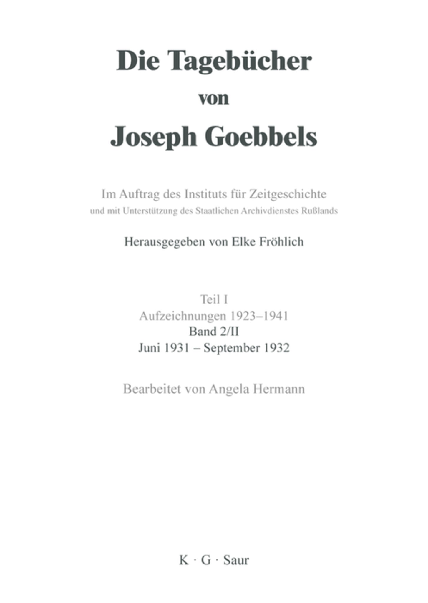 Juni 1931 - September 1932